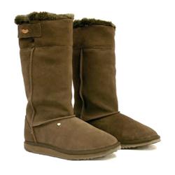Ladies Fluffy 2 Boots - Chocolate