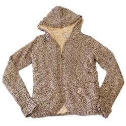 rip curl Ladies Nanuq Chunky Knit Hoody - WhiteGre