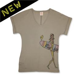 rip curl Ladies Narabeen T-Shirt - Paloma