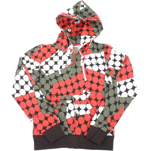 Ladies Rip Curl Etnic Poiret Full Zip Hoody Hot Coral