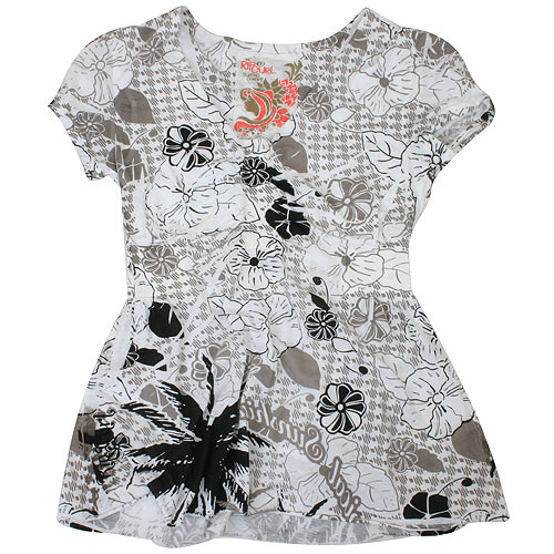 Ladies Rip Curl Feria Ss Tee 90-black