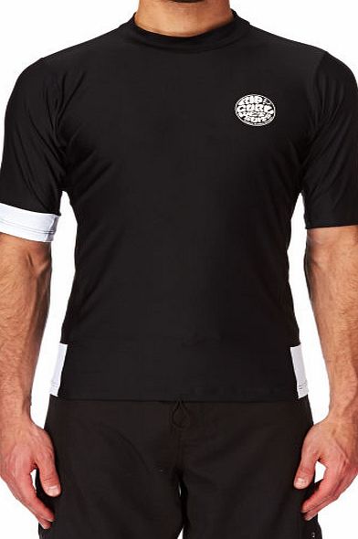 Rip Curl Mens Rip Curl Aggro Relaxed Short Sleeve Rash