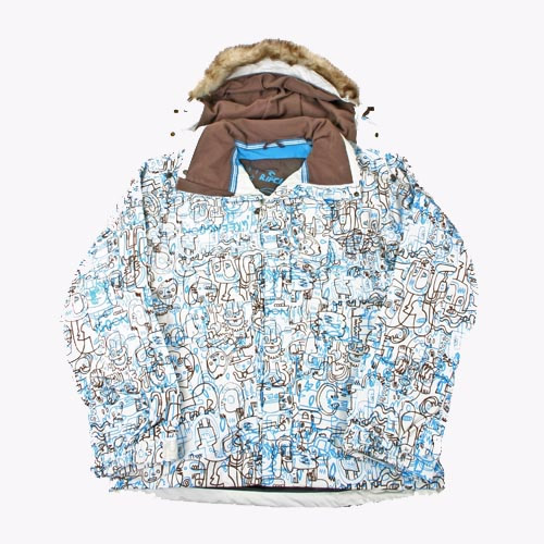 Rip Curl Mens Rip Curl Burgerman Tech Snow Jacket Off White