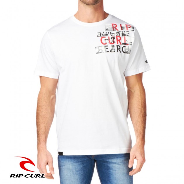Rip Curl Mens Rip Curl Chop Chop T-Shirt - Optical White