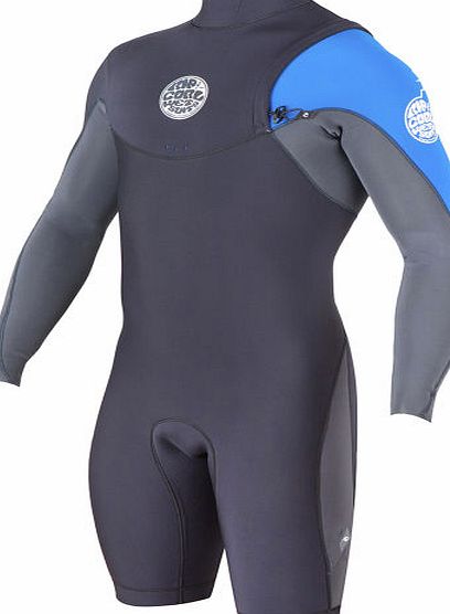 Rip Curl Mens Rip Curl E Bomb 2mm Long Sleeve Zipperless