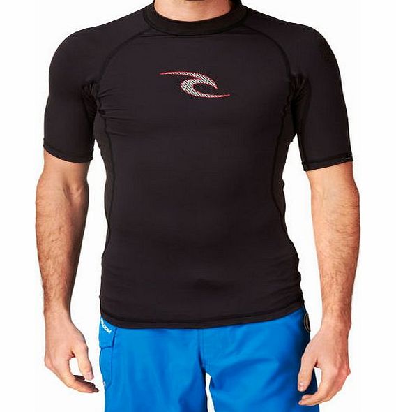 Rip Curl Mens Rip Curl Flash Bomb Short Sleeve Rash Vest