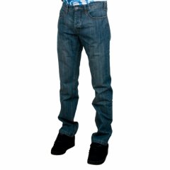 Rip Curl Mens Rip Curl Icon Regular Fit Jeans Mid Wash