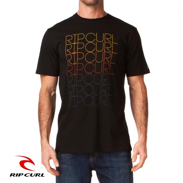 Rip Curl Mens Rip Curl Living S/S T-Shirt - Black