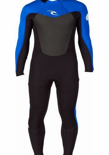 Rip Curl Mens Rip Curl Omega 4/3mm Back Zip Wetsuit - Blue
