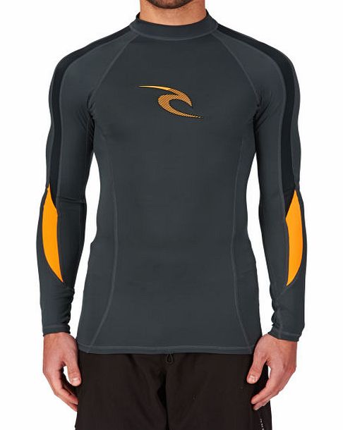 Rip Curl Mens Rip Curl Stripe Long Sleeve Rash Vest -