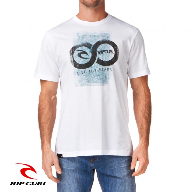 Rip Curl Mens Rip Curl Washed LTS T-Shirt - Optical White