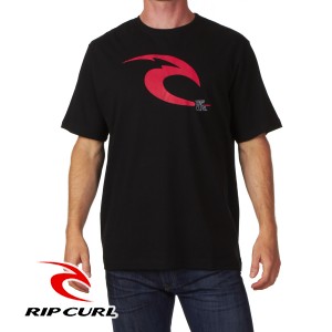 Rip Curl T-Shirts - Rip Curl Icon T-Shirt - Black
