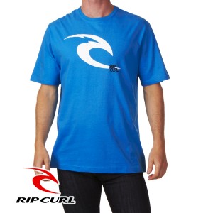 Rip Curl T-Shirts - Rip Curl Icon T-Shirt - Lake