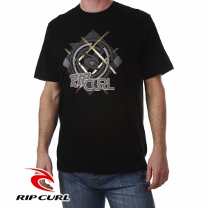 Rip Curl T-Shirts - Rip Curl In 3D T-Shirt - Black