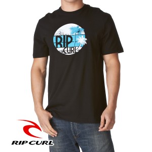 Rip Curl T-Shirts - Rip Curl Palm T-Shirt - Black
