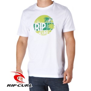 Rip Curl T-Shirts - Rip Curl Palm T-Shirt - White