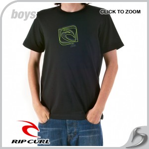 Rip Curl T-Shirts - Rip Curl Pirre T-Shirt - Black