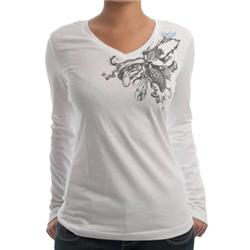 rip curl Womens Live the Search T-Shirt- Opt White