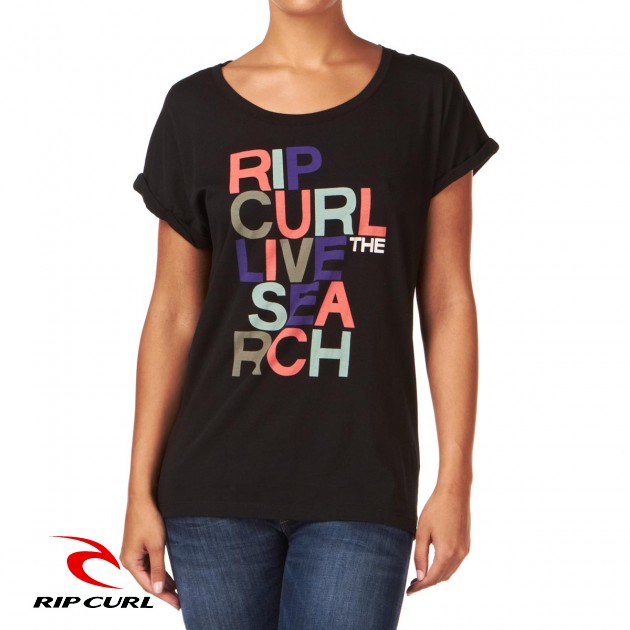 Rip Curl Womens Rip Curl Jill T-Shirt - Solid Black