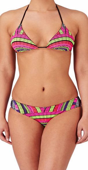 Rip Curl Womens Rip Curl Plumeria Tri Set Bikini - Black