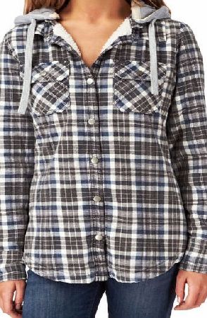 Rip Curl Womens Rip Curl Rosa Hooded Shirt - Dress Blue