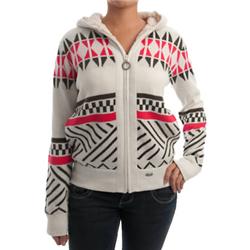 Womens Tippi Fur Line Hoody-Vaporous Grey