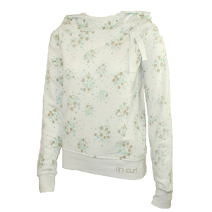 Ripcurl Ladies Ladies Ripcurl Dot Flower Fleece. White
