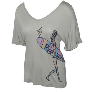 Ripcurl Ladies Ladies Ripcurl Narrabeen T-Shirt. Grey