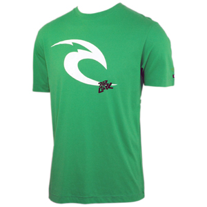 Ripcurl Mens Mens Ripcurl Ocean Side T-Shirt. Bright Green