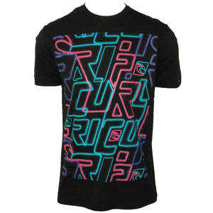 Ripcurl Mens Mens Ripcurl Sapporo T-Shirt. Black