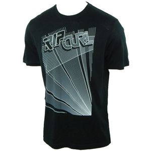 Ripcurl Mens Mens Ripcurl Spliced T-Shirt. Black