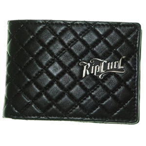 Ripcurl Mens Overtaker Leather Wallet. Black