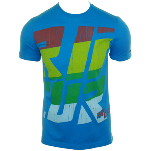Ripcurl Mens Ripcurl Represent Tee Shirt. Blue