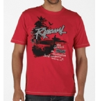 Ripcurl Mens Sand Dollar Beach T-Shirt Ribbon Red