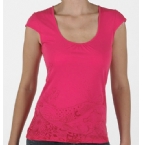 Ripcurl Womens Euphoria V-Neck T-Shirt Fuchsia Pink