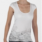 Ripcurl Womens Euphoria V-Neck T-Shirt Optical White