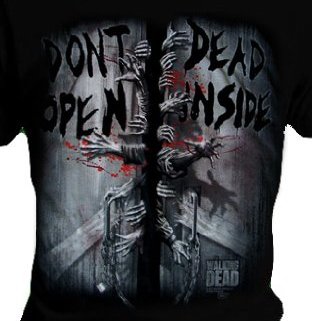Official T Shirt THE WALKING DEAD Dont Open Dead Inside Zombies L