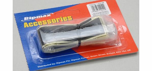 Ripmax Hook and Loop Tape - 1`` X 6`` Black (Pk2)