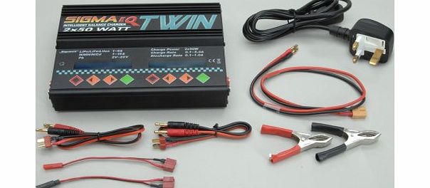 Ripmax Sigma EQ Twin AC/DC Battery Charger (2x 50W)