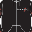 Rise Against Red And White Hoodie