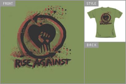 rise against (Watercolour) Fitted T-shirt