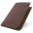 Rita Botta Dark Brown Genuine Leather Breast Card Holder Wallet