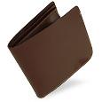 Rita Botta Menand#39;s Brown Smooth Italian Genuine Leather Billfold Wallet