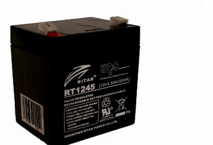 Ritar NEW Ritar RT1245 12v 4.5AH / 20Hr Rechargeable Battery