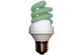 Ritelite HELIX18BCGR / Green Micro Helix Spiral CFL Lamp