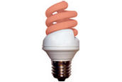 Ritelite HELIX18ESRD / Red Micro Helix Spiral CFL Lamp