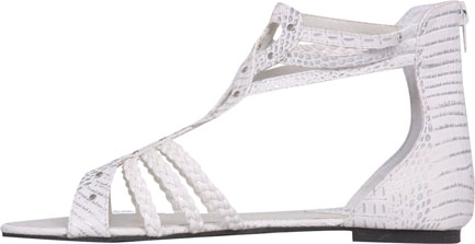 ritz plaited strap and studded gladiator