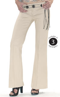 belted grainy trousers