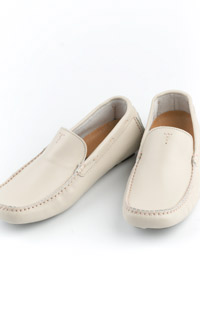 River Island stone leather driving shoe