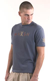 River Island washed t shirt with harsh print